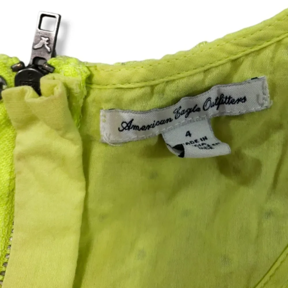 American Eagle Outfitters Dress Size 4 A-Line Fit And Flare Sleeveless Embroider - Picture 6 of 7